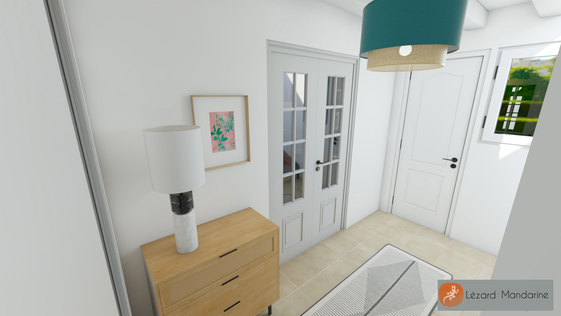 Visuels Déco 3D pour une villa à Crolles - Lézard Mandarine